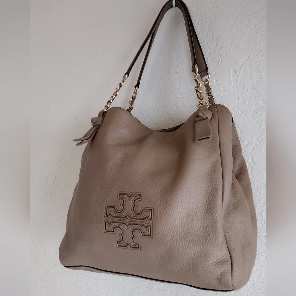 Tory Burch Pebbled Leather Harper Tote Shoulder bag - Picture 3 of 10